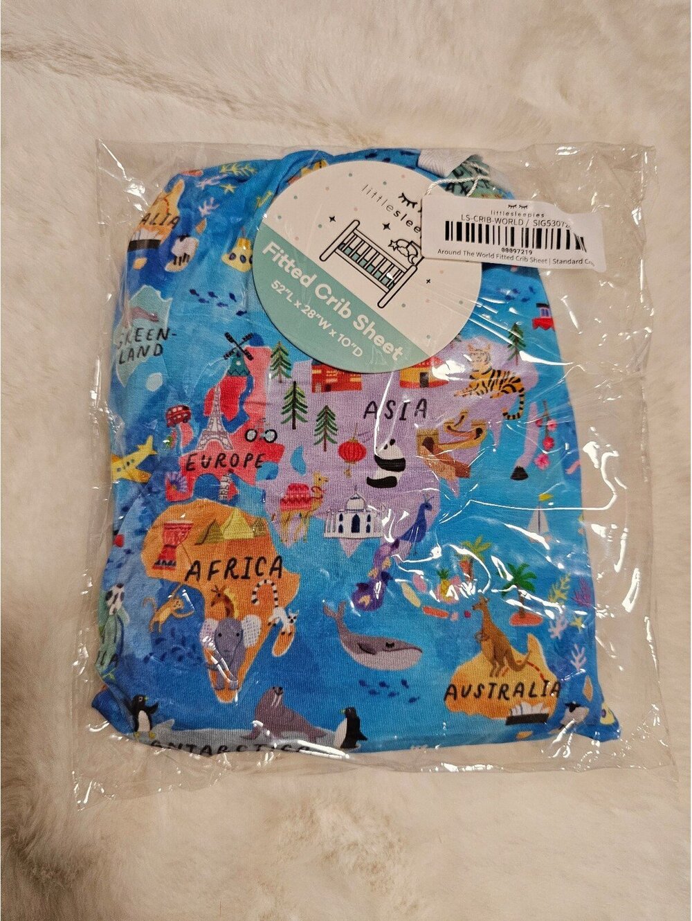 Around the World standard crib sheet